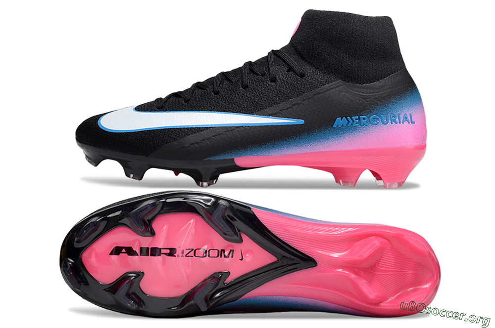 Nike Air Zoom Mercurial Superfly 10 Elite SG Football Boots - Black/White/Pink 1