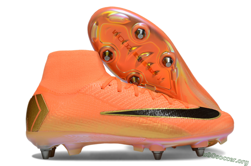 Nike Air Zoom Mercurial Superfly 10 Elite SG Football Boots - Red/Black/Gold 2