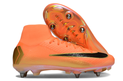 Nike Air Zoom Mercurial Superfly 10 Elite SG Football Boots - Red/Black/Gold