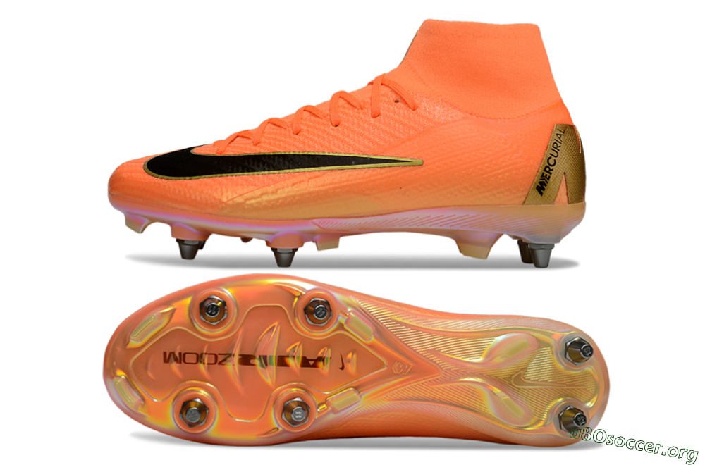 Nike Air Zoom Mercurial Superfly 10 Elite SG Football Boots - Red/Black/Gold 1