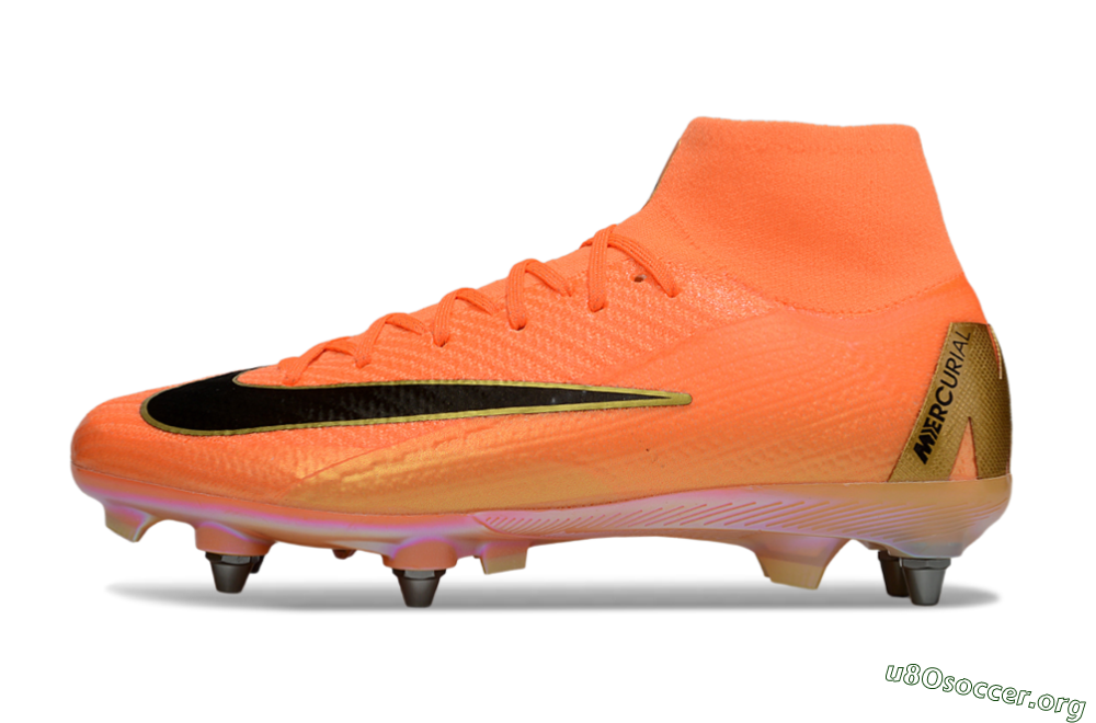 Nike Air Zoom Mercurial Superfly 10 Elite SG Football Boots - Red/Black/Gold 3