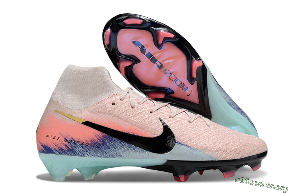 Nike Air Zoom Mercurial Superfly 10 Elite FG Football Boots - Pink/Black/Gold 2