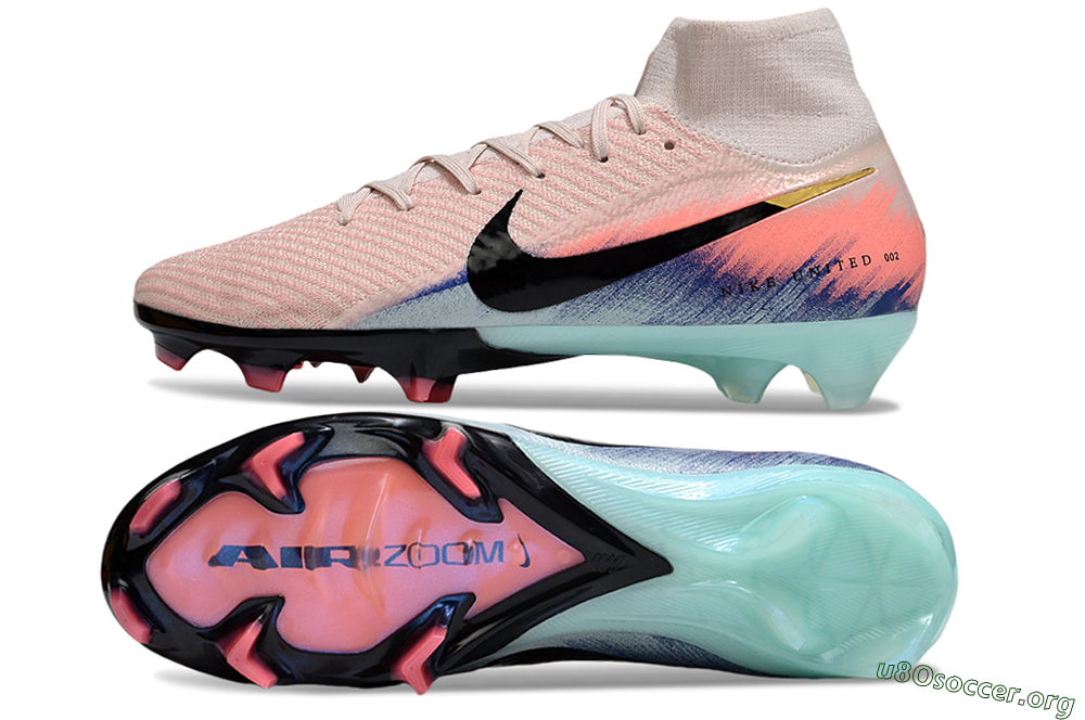 Nike Air Zoom Mercurial Superfly 10 Elite FG Football Boots - Pink/Black/Gold 1
