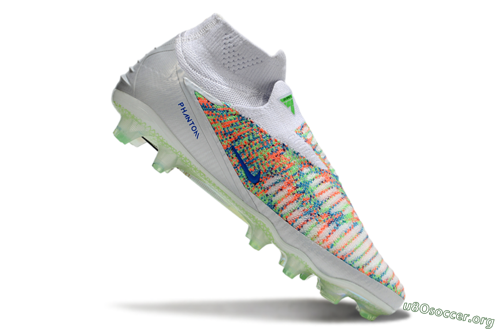 Nike Phantom 6 Elite FG Football Boots - White/Red/Yellow 4