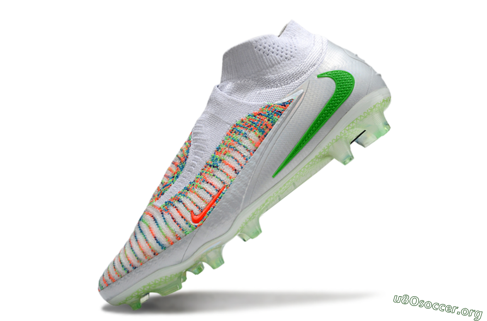 Nike Phantom 6 Elite FG Football Boots - White/Red/Yellow 5