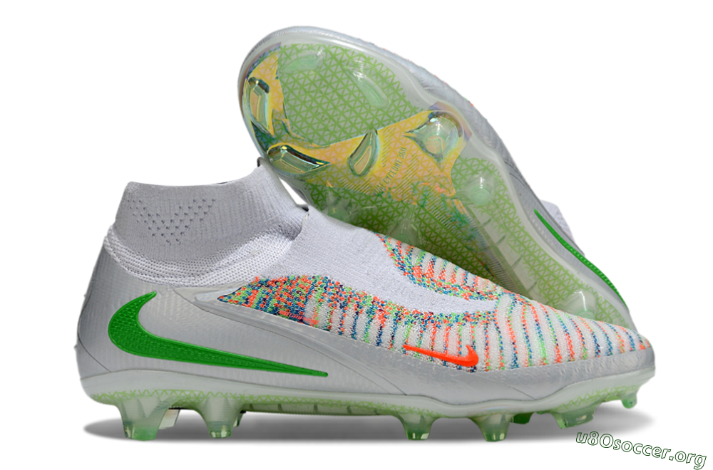 Nike Phantom 6 Elite FG Football Boots - White/Red/Yellow 2