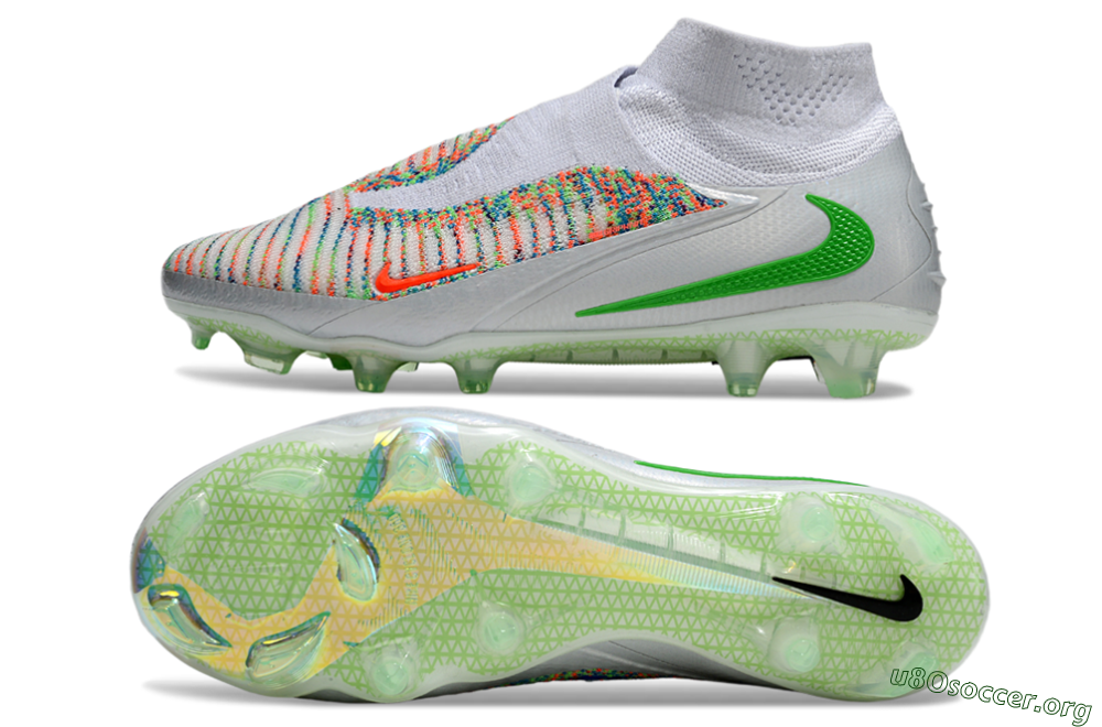 Nike Phantom 6 Elite FG Football Boots - White/Red/Yellow 1