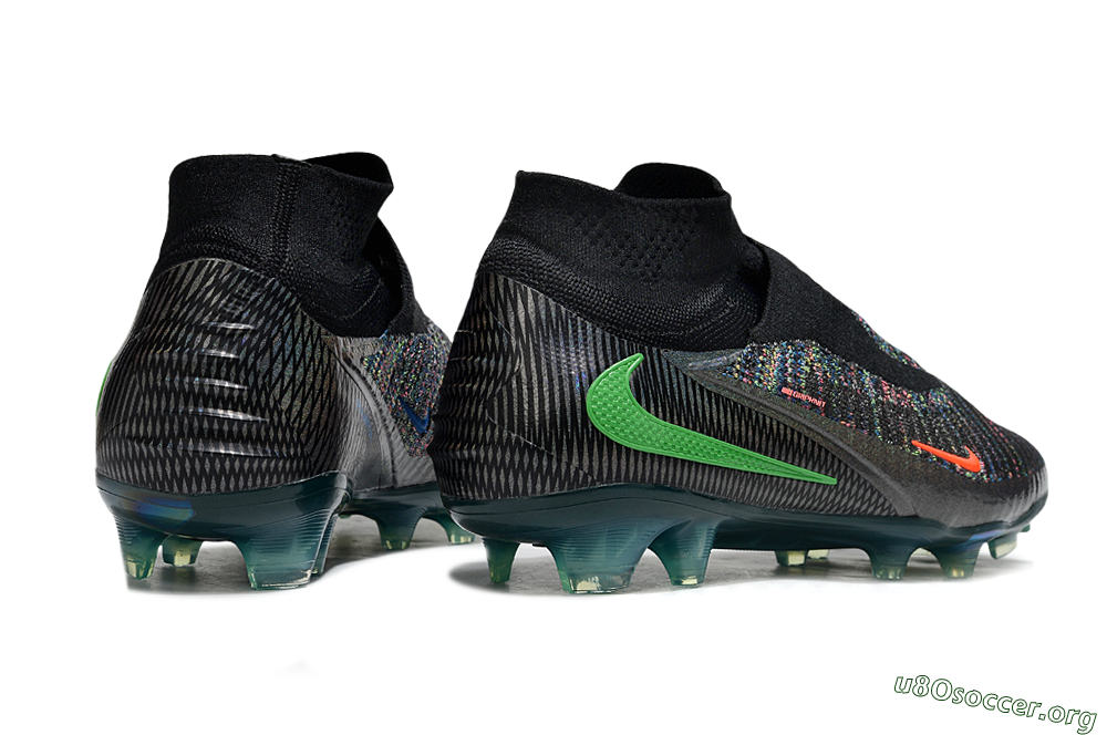 Nike Phantom 6 Elite FG Football Boots - Black/Yellow/Red 6