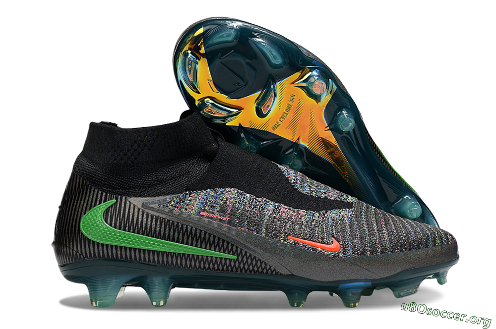 Nike Phantom 6 Elite FG Football Boots - Black/Yellow/Red 2