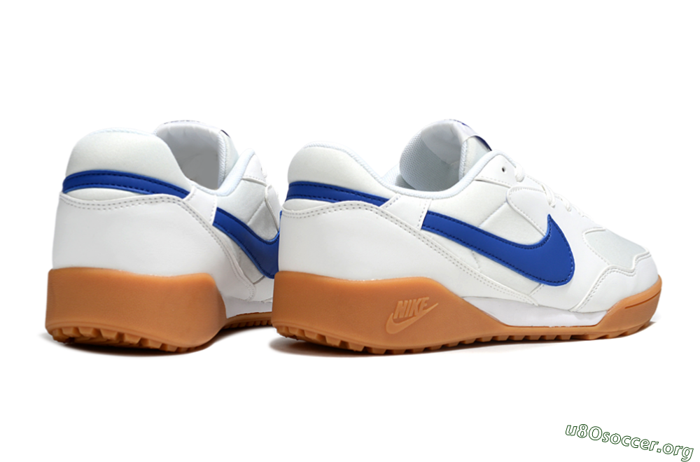 Nike Terra Manta TF Football Shoes - White/Blue/Brown 6