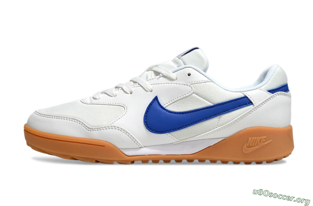 Nike Terra Manta TF Football Shoes - White/Blue/Brown 3