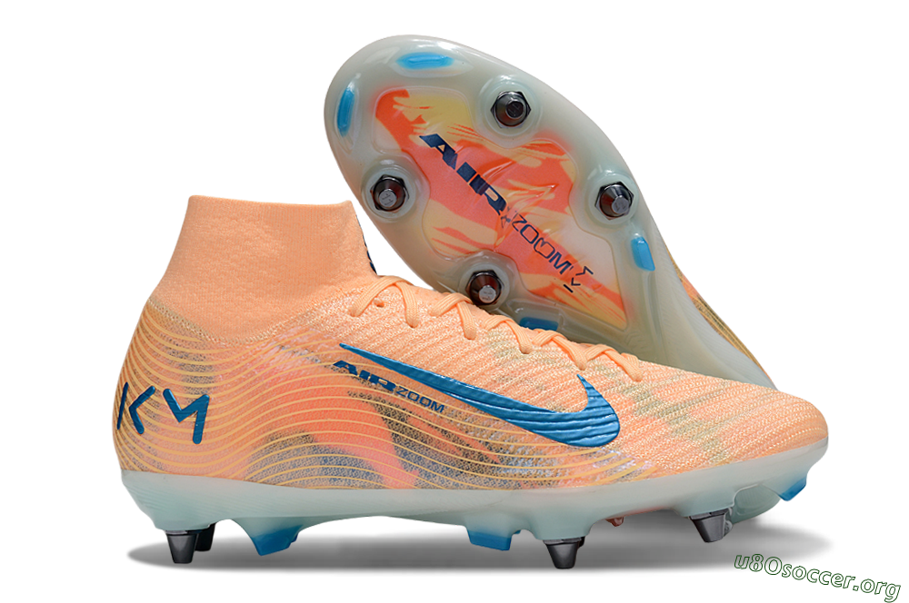 Nike Air Zoom Mercurial Superfly 10 Elite SG Football Boots - Pink/Blue/Whtie 2