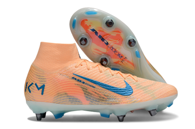 Nike Air Zoom Mercurial Superfly 10 Elite SG Football Boots - Pink/Blue/Whtie