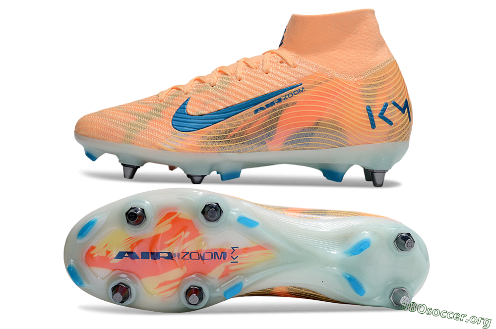 Nike Air Zoom Mercurial Superfly 10 Elite SG Football Boots - Pink/Blue/Whtie 1