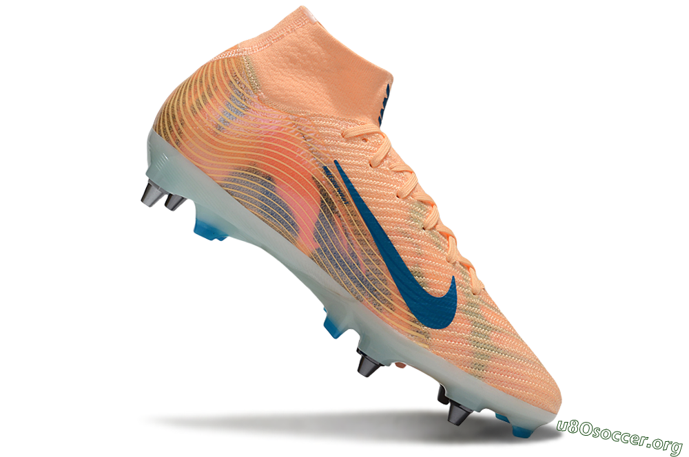 Nike Air Zoom Mercurial Superfly 10 Elite SG Football Boots - Pink/Blue/Whtie 4