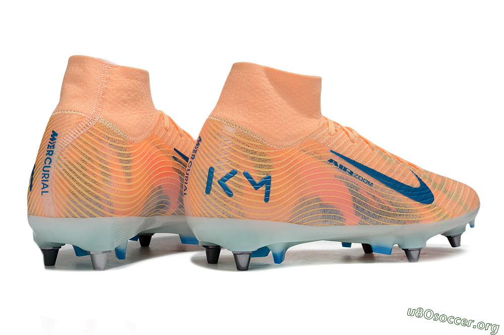 Nike Air Zoom Mercurial Superfly 10 Elite SG Football Boots - Pink/Blue/Whtie 6
