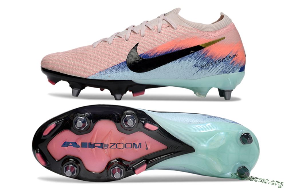 Nike Air Zoom Mercurial Vapor 16 Elite SG Football Boots - Pink/Black/Jade 1