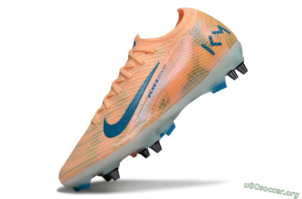 Nike Air Zoom Mercurial Vapor 16 Elite SG Football Boots - Pink/Blue/Yellow 4
