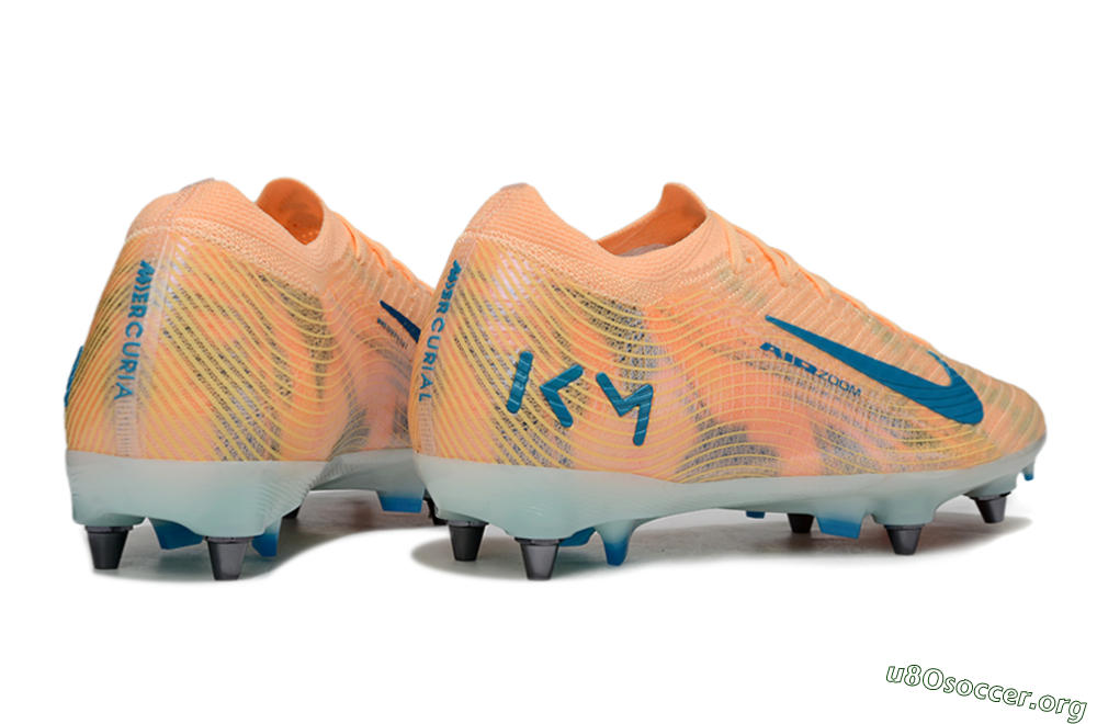 Nike Air Zoom Mercurial Vapor 16 Elite SG Football Boots - Pink/Blue/Yellow 5