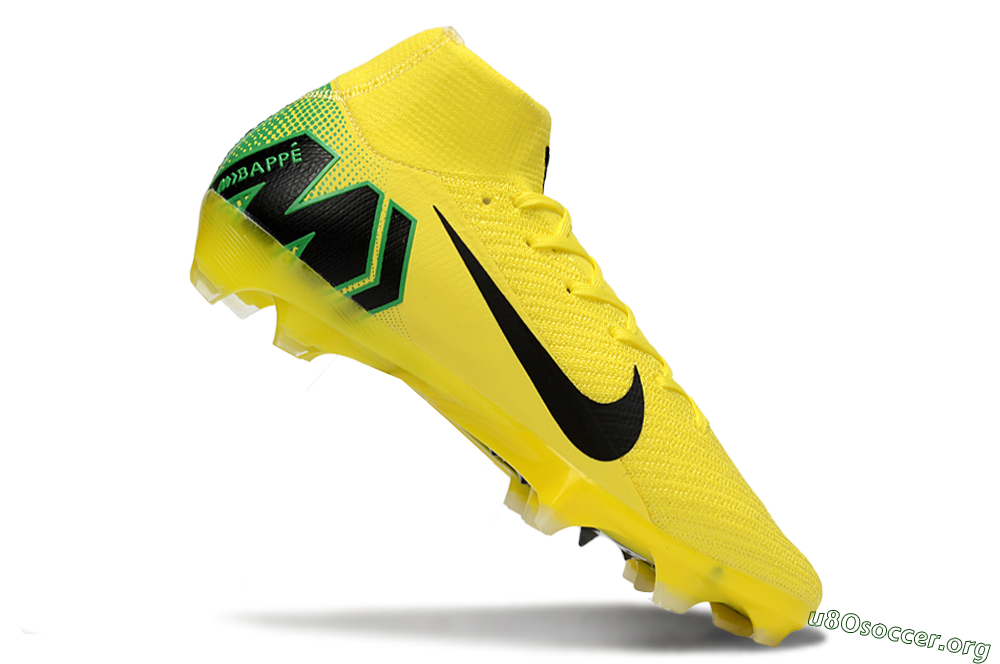 Nike Air Zoom Mercurial Superfly 10 Elite FG Football Boots - Yellow/Black/Green 4