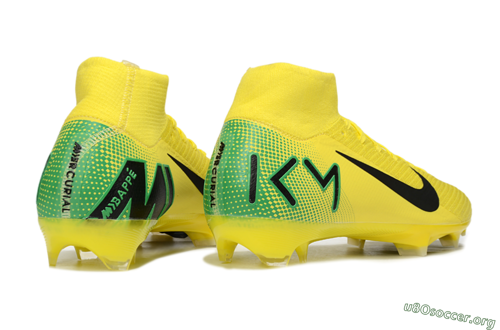 Nike Air Zoom Mercurial Superfly 10 Elite FG Football Boots - Yellow/Black/Green 6