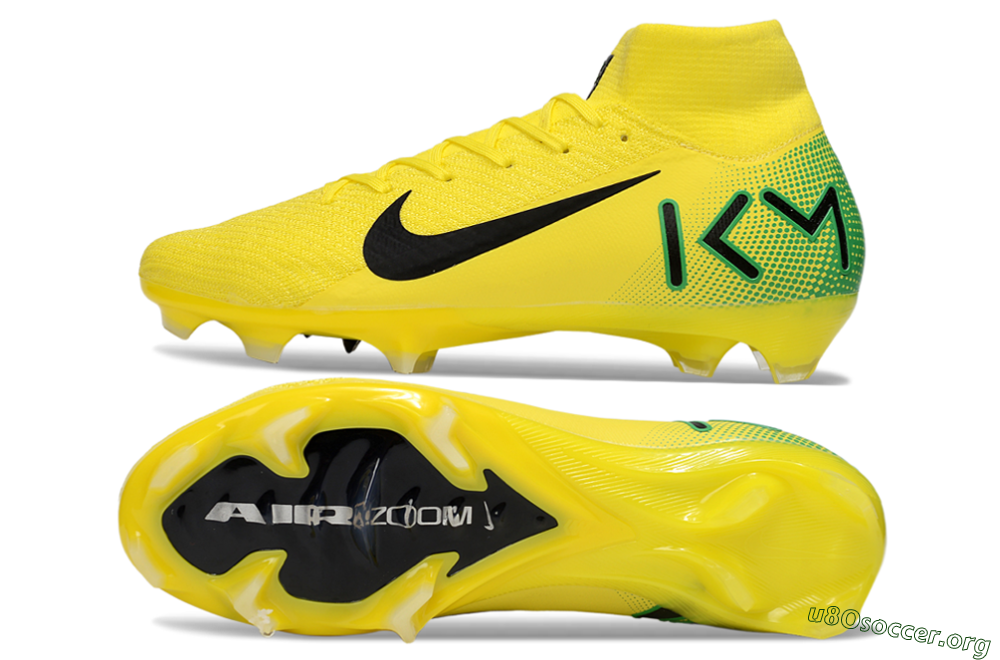 Nike Air Zoom Mercurial Superfly 10 Elite FG Football Boots - Yellow/Black/Green 1
