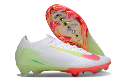 Nike Air Zoom Mercurial Vapor 16 Elite FG Football Boots - White/Pink/Yellow