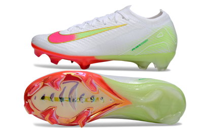 Nike Air Zoom Mercurial Vapor 16 Elite FG Football Boots - White/Pink/Yellow