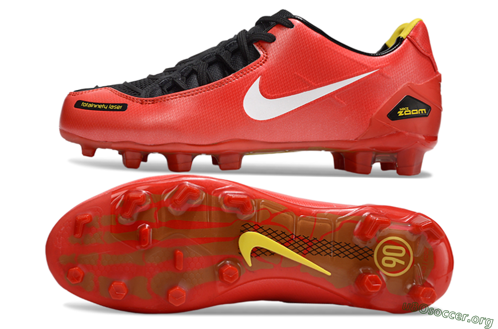 Nike Air Zoom Total 90 Laser FG Football Boots - Red/White/Black 1