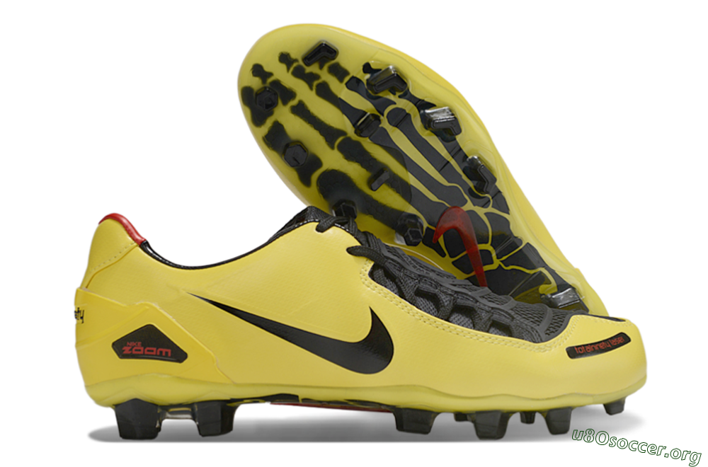 Nike Air Zoom Total 90 Laser FG Football Boots - Yellow/Black/Red 2