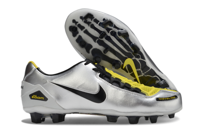 Nike Air Zoom Total 90 Laser FG Football Boots - Silver/Black/Yellow