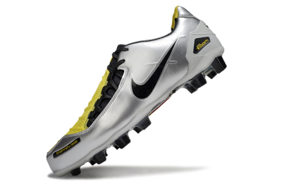 Nike Air Zoom Total 90 Laser FG Football Boots - Silver/Black/Yellow