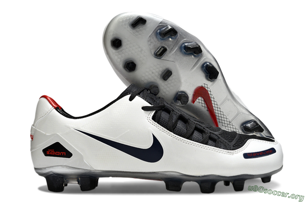 Nike Air Zoom Total 90 Laser FG Football Boots - White/Black/Red 2