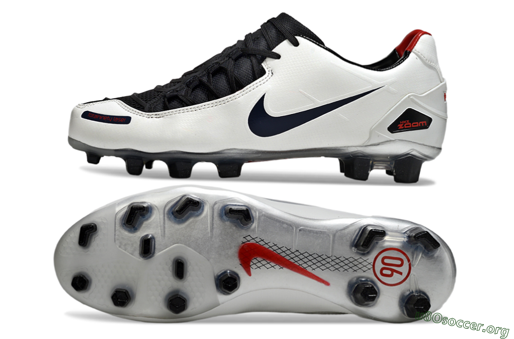 Nike Air Zoom Total 90 Laser FG Football Boots - White/Black/Red 1