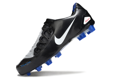 Nike Air Zoom Total 90 Laser FG Football Boots - Black/White/Blue