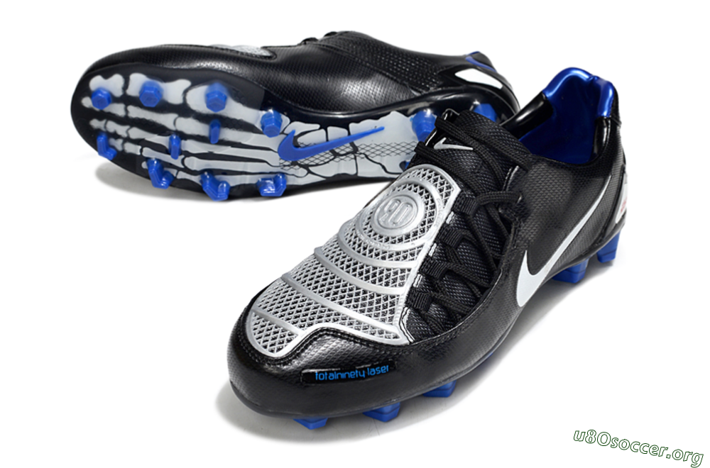 Nike Air Zoom Total 90 Laser FG Football Boots - Black/White/Blue 0