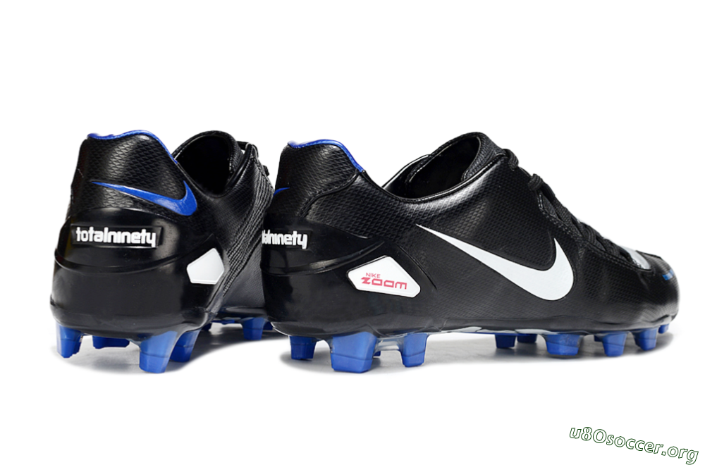 Nike Air Zoom Total 90 Laser FG Football Boots - Black/White/Blue 6