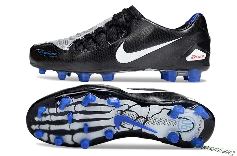 Nike Air Zoom Total 90 Laser FG Football Boots - Black/White/Blue 1
