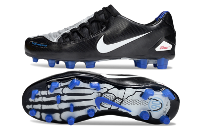 Nike Air Zoom Total 90 Laser FG Football Boots - Black/White/Blue