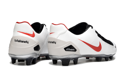 Nike Air Zoom Total 90 III FG Football Boots - White/Red/Black