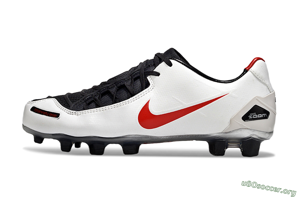 Nike Air Zoom Total 90 III FG Football Boots - White/Red/Black 3