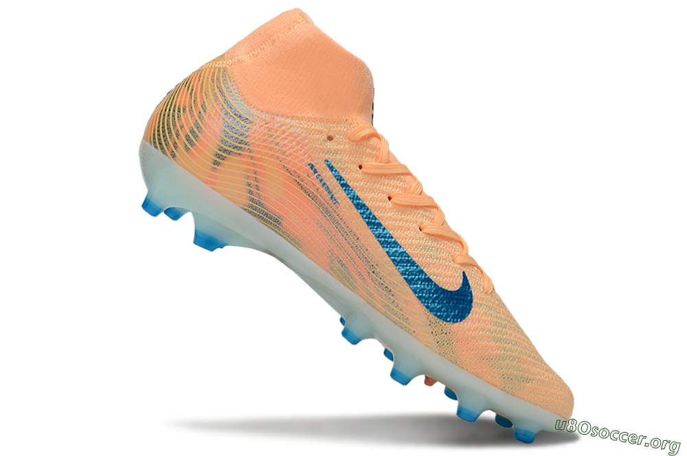 Nike Air Zoom Mercurial Superfly 10 Elite AG Football Boots - Pink/Blue/Whtie 4