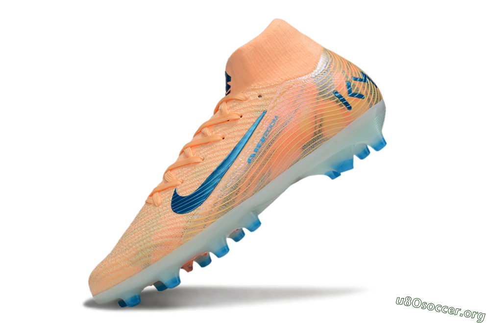 Nike Air Zoom Mercurial Superfly 10 Elite AG Football Boots - Pink/Blue/Whtie 5