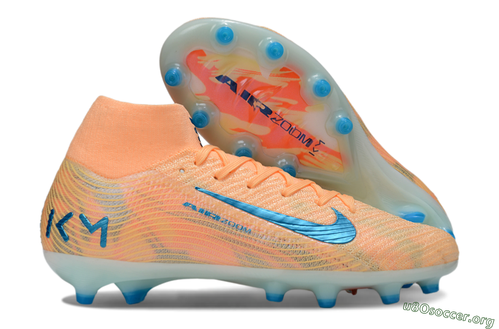 Nike Air Zoom Mercurial Superfly 10 Elite AG Football Boots - Pink/Blue/Whtie 2