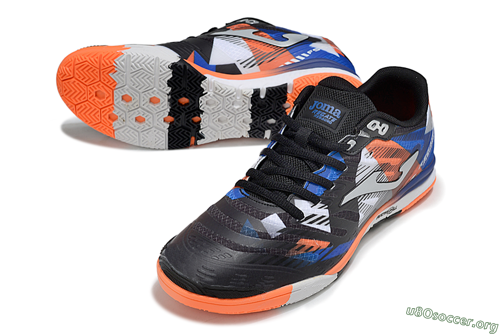 Joma Top Flex IC Football Shoes - Black/Red/Blue 0