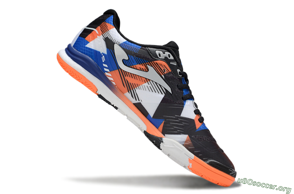 Joma Top Flex IC Football Shoes - Black/Red/Blue 4