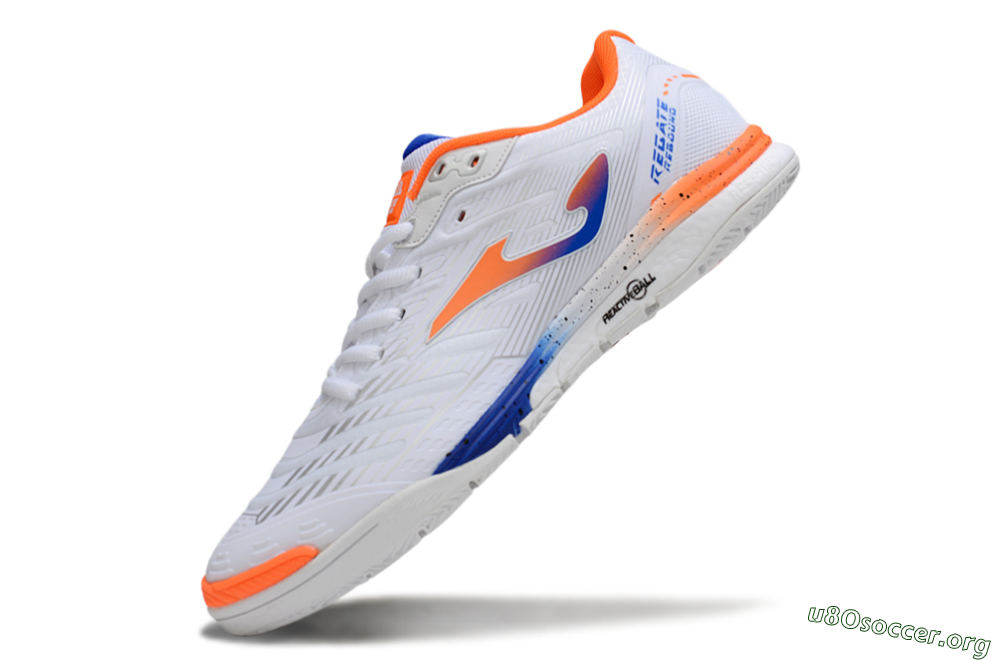 Joma Top Flex IC Football Shoes - White/Blue/Red 5