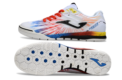 Joma Top Flex IC Football Shoes - White/Black/Red