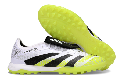 Adidas Predator League Foldover Tongue TF Football Shoes - White/Black/Yellow