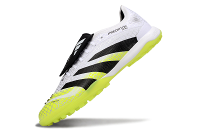 Adidas Predator League Foldover Tongue TF Football Shoes - White/Black/Yellow